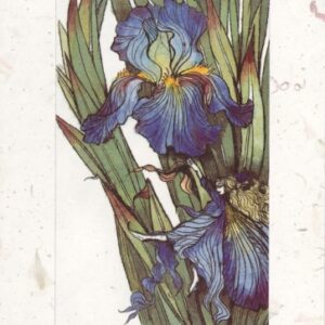 Blue Iris Fairy Card